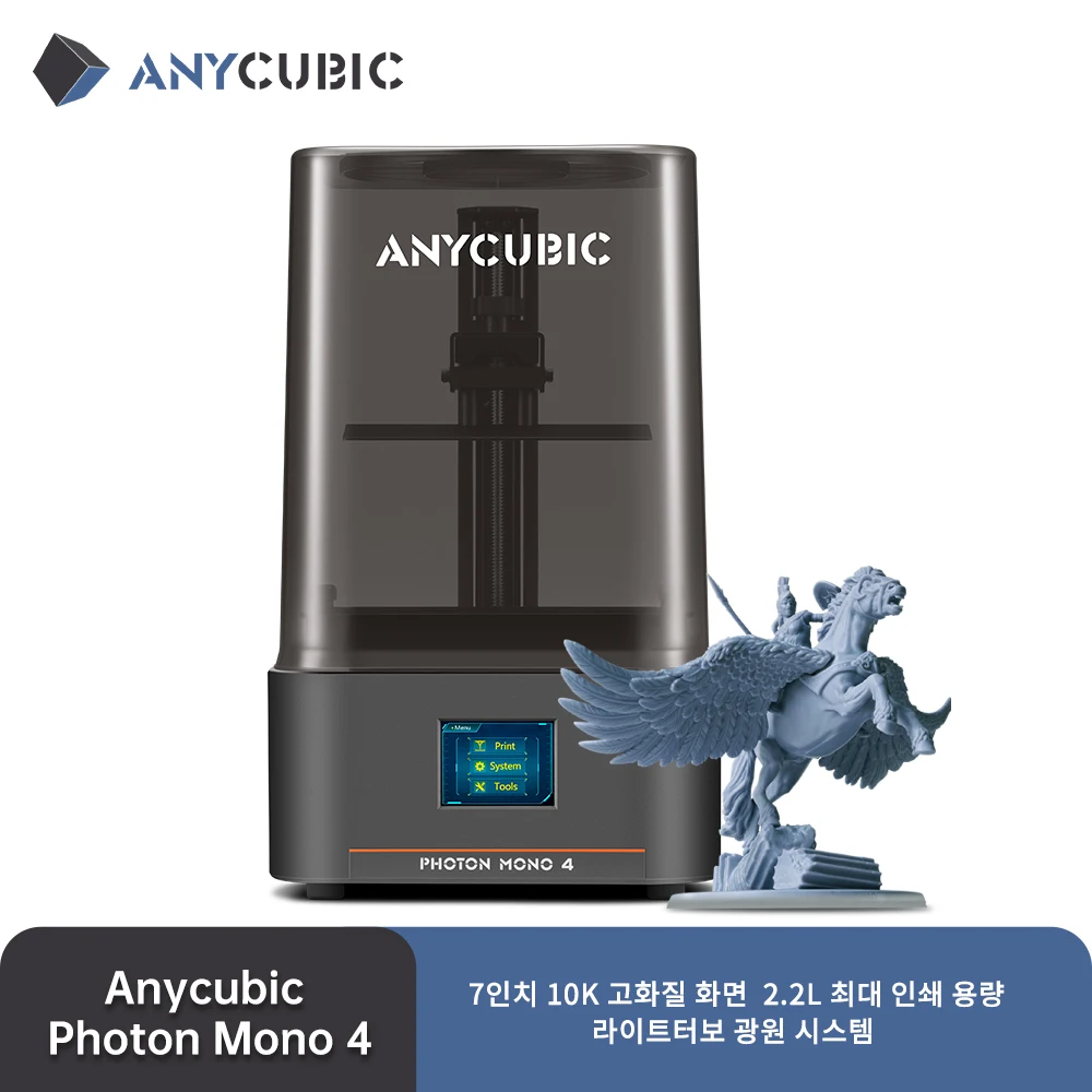 ANYCUBIC 포톤 모노 4 LCD UV 송진 3D 프린터