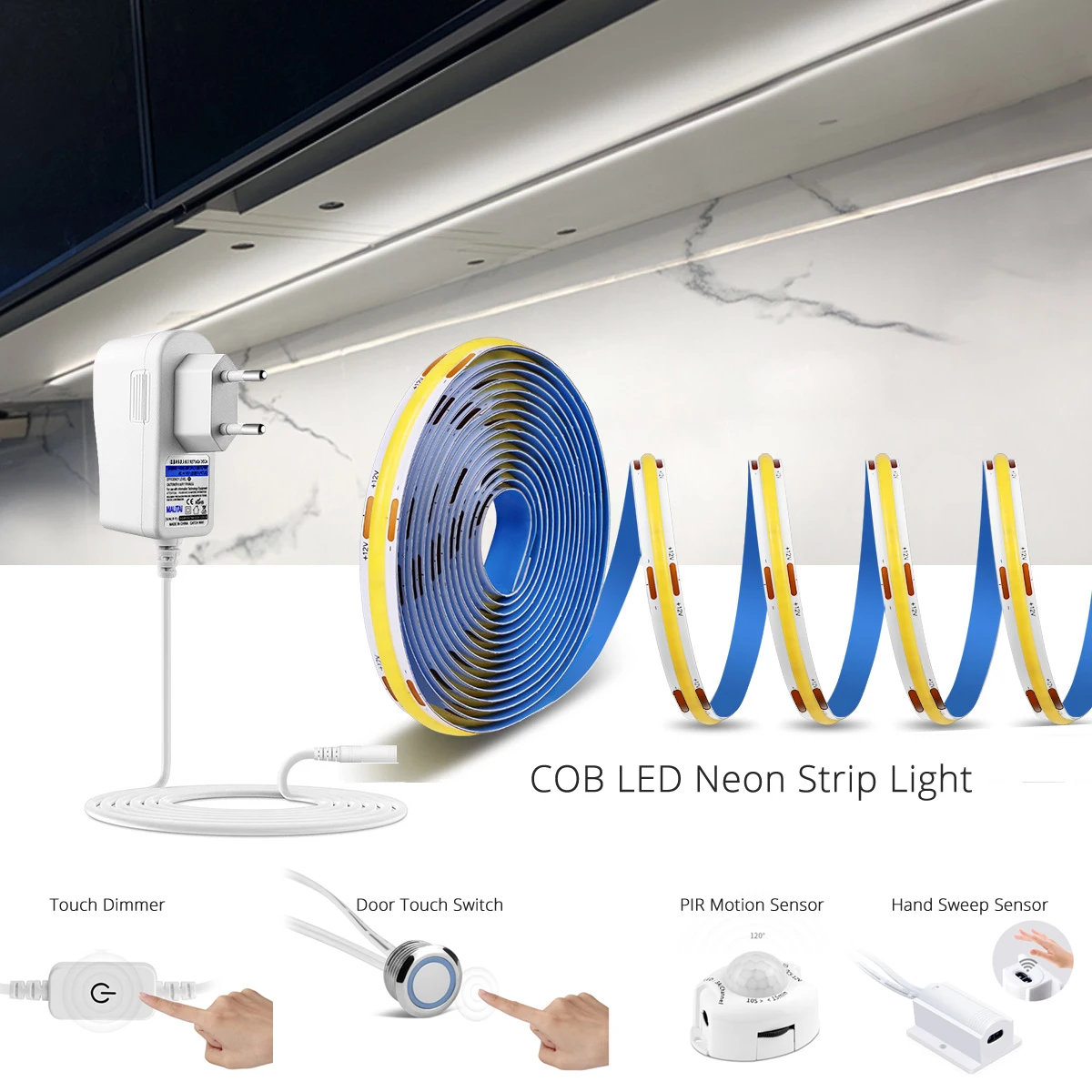 COB LED 스트립 테이프 조명