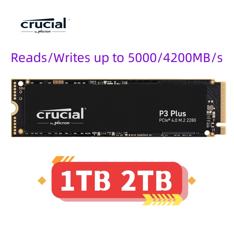 Crucial P3 Plus 1TB 2TB PCIe 4.0X4 3D NAND NVMe M.2 2280 내장 SSD