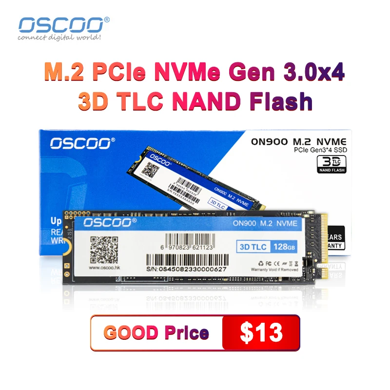 OSCOO NVMe M2 SSD 1TB 512GB 256GB 128GB PCI-e 3.0 X4 솔리드 스테이트 드라이브