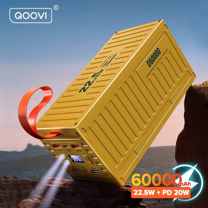 QOOVI 보조배터리 22.5W PD QC 3.0 충전기