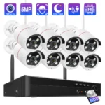 Techage-8CH HD 5MP 무선 보안 카메라 시스템 얼굴 감지 WIFI CCTV 비디오 감시 보호 키트