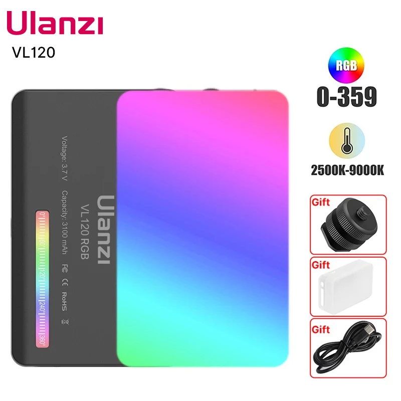 Ulanzi 풀 컬러 RGB 비디오 조명