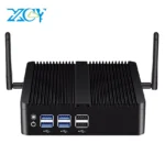 XCY 팬리스 미니 PC 인텔 코어 i7 4500U i5 4200U 기가비트 이더넷 HDMI VGA 디스플레이