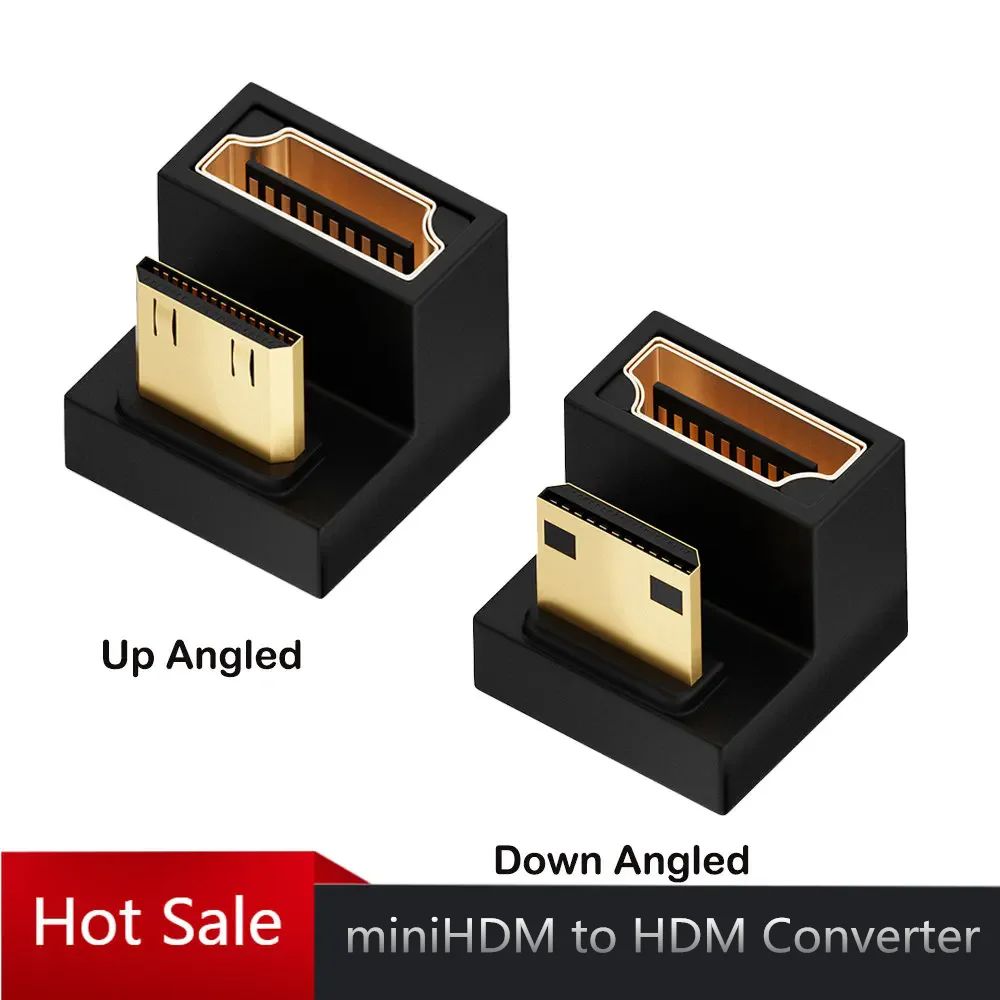 미니 HDMI 호환 수-HDMI 호환 2.1 암 익스텐션 어댑터