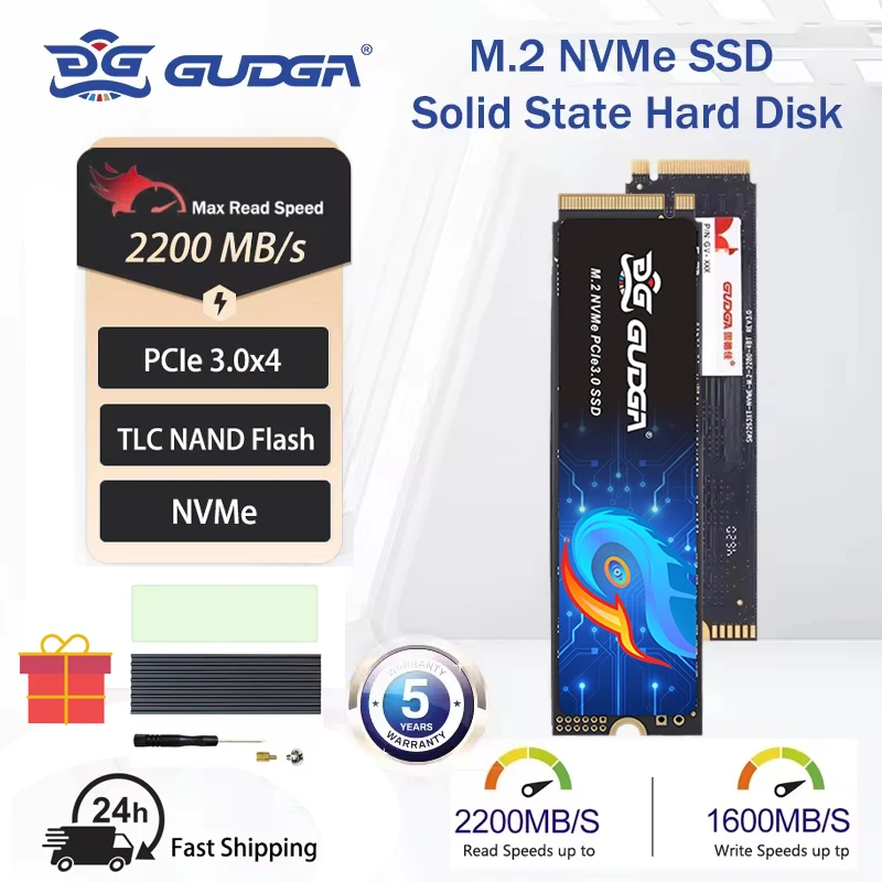 GUDGA SSD NVMe M2 1TB 512GB 256GB 128GB HD Ssd 드라이브 M.2 2280 PCIE 3.0 데스크탑 노트북 컴퓨터 및 사무실/저장 장비용 내장 솔리드 스테이트 드라이브 솔리드 스테이트 드라이브